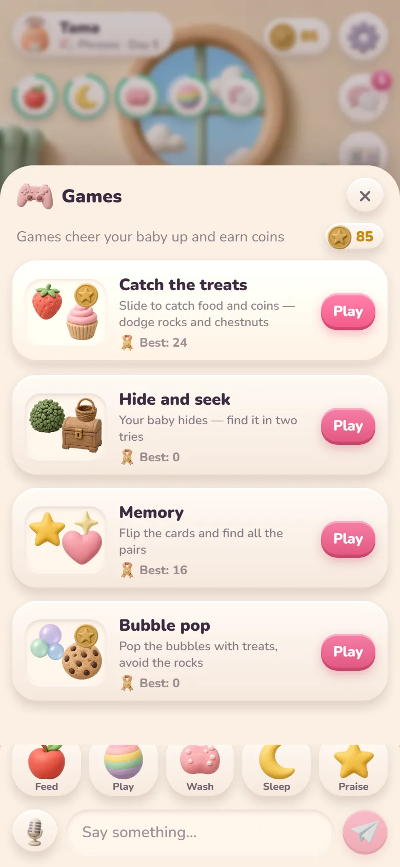 Mini-games for coins